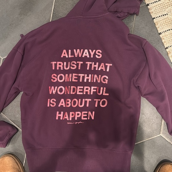 Spiritual Gangster womens Hoodie in Deep Purple - Picture 3 of 3